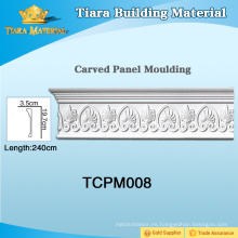 Moldura decorativa de pared de poliuretano para techo y pared TCPM008